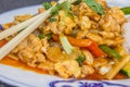 Thai dish with chicken, lemongrass and coconut milk Royalty Free Stock Photo
