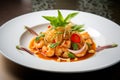Thai Dish On White Plate Royalty Free Stock Photo
