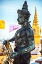 Thai Divinity in Wat Saket - The Golden Mountain Temple (Phu KHa Royalty Free Stock Photo