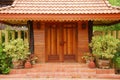 Thai door design and garden