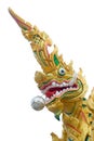 Thai dragon or king of Naga statue