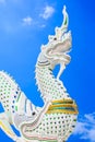 Thai dragon or king of Naga statue
