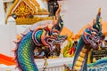 Thai dragon or king of Naga statue in phathat Cheung choom worav