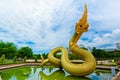 Thai dragon or king of Naga statue