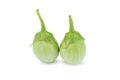 Thai eggplant isolated on white background. Royalty Free Stock Photo