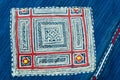 Thai embroidery, Handmade tribe textile style Royalty Free Stock Photo