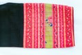 Thai embroidery, Handmade tribe textile style. Royalty Free Stock Photo