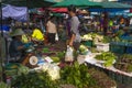 Thai exotic vegetables in market.
