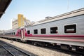 Thai express train in Bangkok station