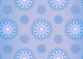 Thai fabric pattern flower light blue geometric background Royalty Free Stock Photo