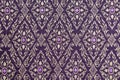 Thai fabric patterns Royalty Free Stock Photo
