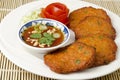 Thai fish cakes Royalty Free Stock Photo