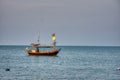 Thai fisher Boat on the sea on the way to fish