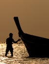 Thai Fisherman Royalty Free Stock Photo