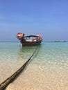 Thai fisherman boat Lipe island Royalty Free Stock Photo