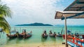 Thai fishing boats anchored at Ko Samui