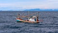 Thai fishing schooner at sea Royalty Free Stock Photo