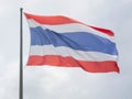 Thai flag Beautiful in the wind