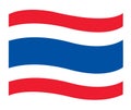 Thai flag icon , Thailand flag vector