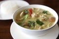 Thai food chicken green curry with rice