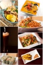 Thai Food Collage Royalty Free Stock Photo