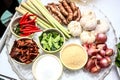 Thai food Cooking ingredients, Asian cuisine ingredients, cooking concept