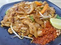 Thai food dish Phad Thai Royalty Free Stock Photo