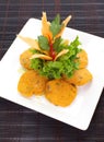Thai Food Fish Cake (Tod Mun Pla) Royalty Free Stock Photo