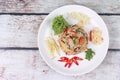 Thai food, Fried jasmine rice with ginger.