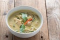 Thai food, Green curry chicken. Royalty Free Stock Photo