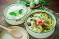 Thai food green curry chicken Royalty Free Stock Photo