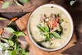 Thai food,Green curry with pork Royalty Free Stock Photo