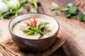 Thai food,Green curry with pork Royalty Free Stock Photo
