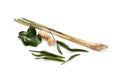 Ingredient for Tom yum ginger,Galangal,lemon grass,KAF Royalty Free Stock Photo