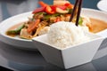 Thai Food and Jasmine Rice Royalty Free Stock Photo