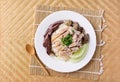 Thai food Khao Man Kai, Hainanese chicken rice Royalty Free Stock Photo