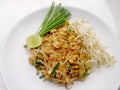 Thai food Pad thai , Stir fry noodles with tofu in padthai style. The one of Thailands national main dish.