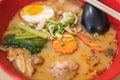 Thai food Ramen noodle tomyam in thailand Royalty Free Stock Photo