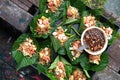 Thai food,Savoury leaf wraps,Miang Kham