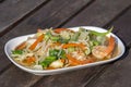 Thai food, seafood with vegetable spicy salad Royalty Free Stock Photo