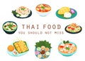 Thai food should not miss illustration Royalty Free Stock Photo