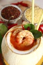 Thai food, shrimp soup Royalty Free Stock Photo