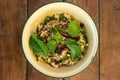 Thai food spicy minced pork salad Larb