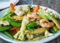 Thai food, stir fried vegetables Royalty Free Stock Photo