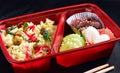 Thai food style in bento rice box