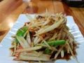 Thai food style, Close up of papaya salad. Royalty Free Stock Photo