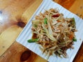 Thai food style, Close up of papaya salad. Royalty Free Stock Photo