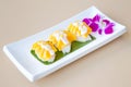 Thai food, Sweet mango with sticky rice Royalty Free Stock Photo
