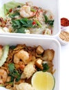 Thai food takeaway dishes