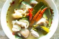 Thai Food Tom Yum Kha-moo(pock)